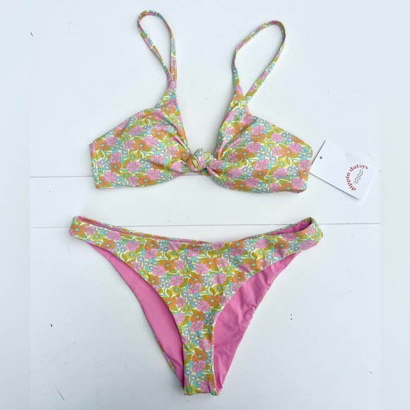 Dippin' Daisy's Other - Dippin Daisys Yellow & Pink Daisy Bikini